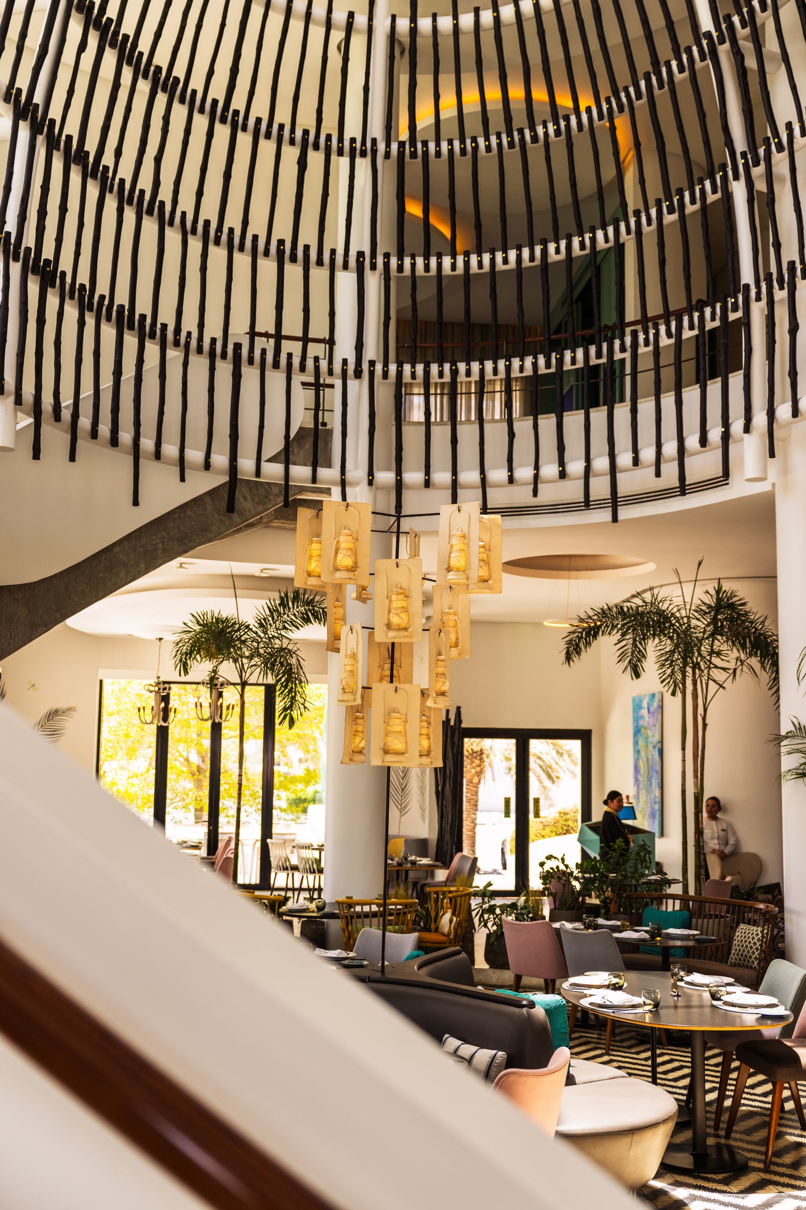 The dining room at Dar Hamad