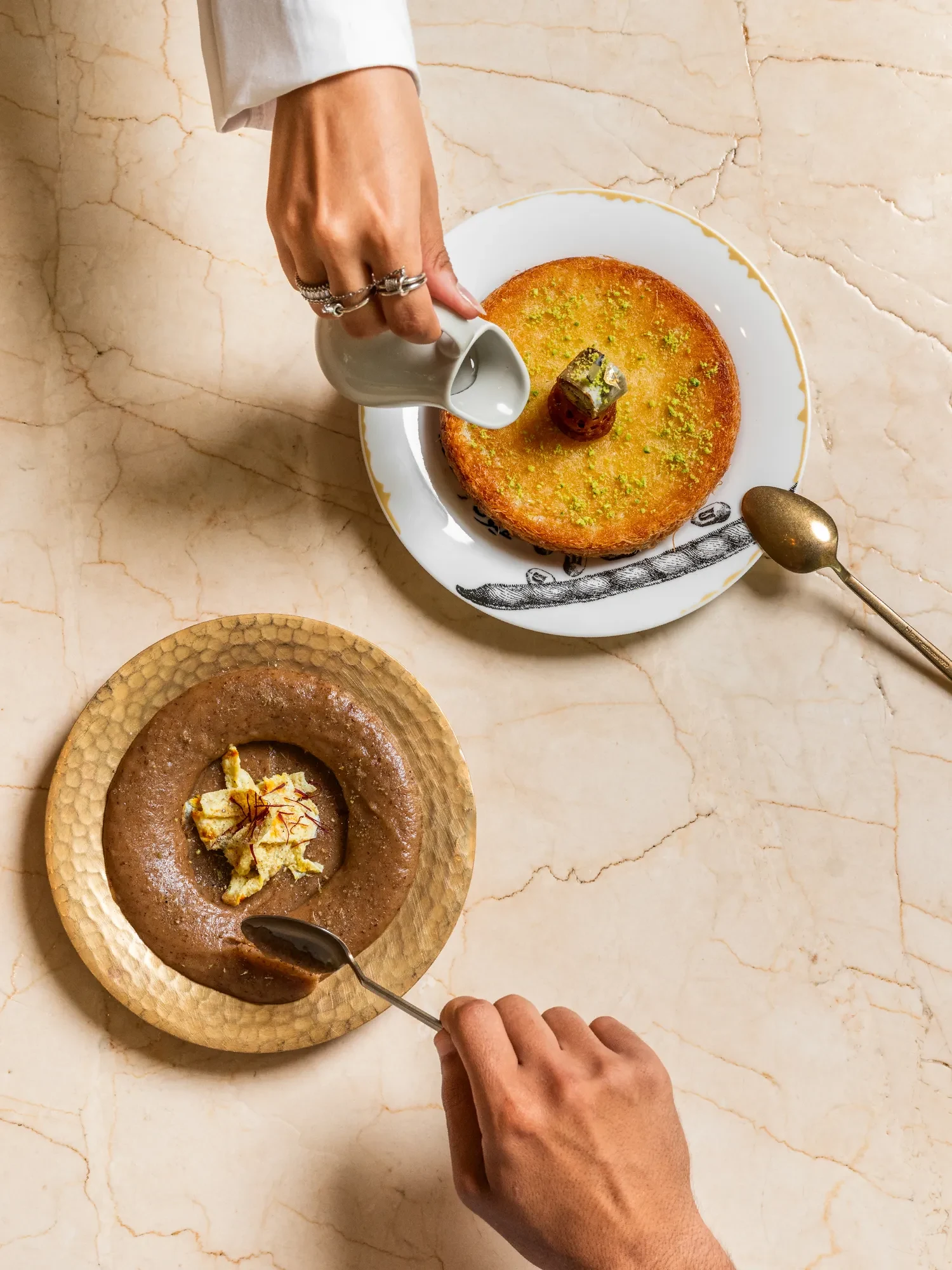 Kunafa served at Dar Hamad